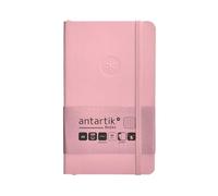 Antartik CUADERNO CON GOMILLA NOTES TAPA BLANDA A6 CUADRICULA ROSA PASTEL 100 HOJAS 80 GR FSC