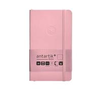 Antartik CUADERNO CON GOMILLA NOTES TAPA BLANDA A6 HOJAS LISAS ROSA PASTEL 100 HOJAS 80 GR FSC