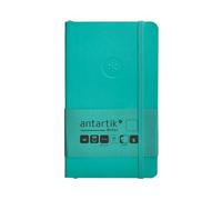 Antartik CUADERNO CON GOMILLA NOTES TAPA BLANDA A6 HOJAS LISAS TURQUESA 100 HOJAS 80 GR FSC