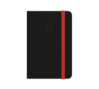 Antartik CUADERNO CON GOMILLA NOTES TAPA DURA A4 HOJAS LISAS NEGRO Y ROJO 100 HOJAS 80 GR FSC