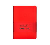 Antartik Cuaderno con gomilla notes tapa dura a5 hojas lisas rojo 100 hojas 80 gr fsc.