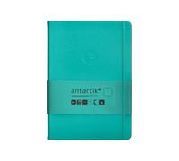 Antartik CUADERNO CON GOMILLA NOTES TAPA DURA A5 HOJAS LISAS TURQUESA 100 HOJAS 80 GR FSC
