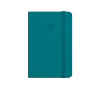 Antartik CUADERNO CON GOMILLA NOTES TAPA DURA A5 HOJAS RAYAS VERDE AGUAMARINA 100 HOJAS 80 GR FSC