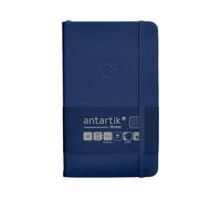Antartik CUADERNO CON GOMILLA NOTES TAPA DURA A6 HOJAS CUADRICULA AZUL MARINO 100 HOJAS 80 GR FSC