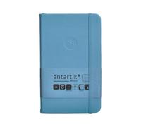 Antartik CUADERNO CON GOMILLA NOTES TAPA DURA A6 HOJAS RAYAS AZUL CLARO 100 HOJAS 80 GR FSC