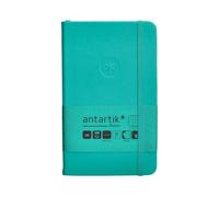 Antartik CUADERNO CON GOMILLA NOTES TAPA DURA A6 HOJAS RAYAS TURQUESA 100 HOJAS 80 GR FSC