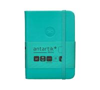Antartik CUADERNO CON GOMILLA NOTES TAPA DURA A7 HOJAS LISAS TURQUESA 80 HOJAS 80 GR FSC