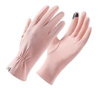 Antcher Guantes térmicos de invierno para mujer, para pantalla táctil, resistentes al viento, para ciclismo, conducción, viajes, correr, trabajar, ir de compras (rosa)