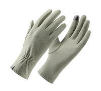 Antcher Guantes térmicos de invierno para mujer, resistentes al viento, para ciclismo, conducción, viajes, correr, trabajar, ir de compras (verde)