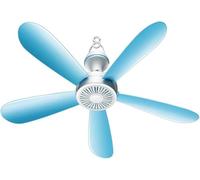 AntDau71 Ventilador de techo de 25 W con gancho, ventilador de techo con 5 aspas, interruptor de encendido/apagado y enchufe, 220 V, diseño eficiente, ideal para cualquier habitación - CW985