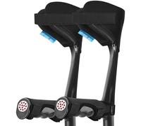 Antdvao Almohadillas para muletas de antebrazo, acolchado elástico para el codo, para muletas de puño abierto, resistente a los golpes, aumenta la comodidad al caminar, almohadillas para muletas de