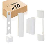 Ante bellum Juego de cubiertas de cinta de PVC, tapas de plástico para ventanas de PVC y puertas de balcón, universales para montaje izquierdo o derecho, apariencia uniforme, fácil instalación, color