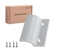 Ante bellum Tirador para puerta de balcón, versátil para puertas de balcón, terraza y mosquitera, incluye tornillos, fácil montaje sin taladrar (RAL 9016)