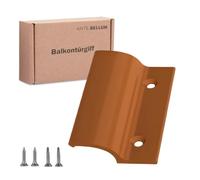 Ante bellum Tirador para puerta de balcón, versátil para puertas de balcón, terraza y mosquitera, incluye tornillos, fácil montaje sin taladrar (RAL 8003)