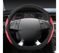Ante Cuero De Vaca Forma D Protector para Volante Coche Accesorios Automóvil para Citroen DS3 DS4 DS5 DS 5LS DS6 DS7 DS9(Rojo)