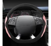 Ante Cuero De Vaca Forma D Protector para Volante Coche Accesorios Automóvil para Citroen DS3 DS4 DS5 DS 5LS DS6 DS7 DS9(Pink)