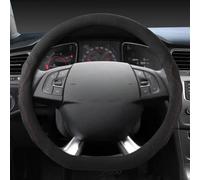 Ante Cuero De Vaca Forma D Protector para Volante Coche Accesorios Automóvil para Citroen DS3 DS4 DS5 DS 5LS DS6 DS7 DS9(Negro)