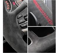 Ante Cuero Genuino Protector para Volante De Coche Trenza para Audi R8 4S TT 8S TTS RS 2016-2019(Red Thread3)