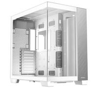 Antec Aluminio Blanco C8, Ventiladores no incluidos, Panel Frontal de Aluminio, diseño de Doble cámara, Tipo C, Soporte de radiador de 360 mm, Paneles Frontales y Laterales TG sin Costuras,