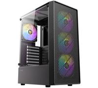Antec AX26 RGB Elite ATX Mid-Tower Gaming PC Case - Negro - 4 ventiladores RGB