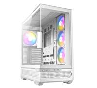 Antec c7 argb blanco, soporte de gpu rtx 40, 4 ventiladores argb pwm d