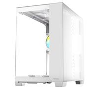 Antec C8 ARGB Blanco, 2 Ventiladores TQR de 160 mm y 1 Ventilador ARGB PWM TQ de 140 mm Incluido, diseño de Doble cámara, Tipo C, Soporte de radiador de 360 mm, Paneles Frontales y Laterales TG sin