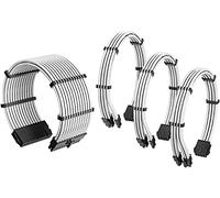 Antec Cable de alimentación con funda /24 pines ATX/4+4 pines EPS /6+2 pines PCI-E PSU Kit de cable de extensión PSU de 30 cm de longitud con peines, negro y gris (11.8 pulgadas/30 cm)
