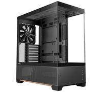 Antec Caja de madera C6 de torre media, vidrio templado de tres lados, alto flujo de aire, 3 ventiladores PWM incluidos, compatible con radiador de 360 mm y GPU de 450 mm, tipo C de 10 Gbps