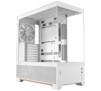 Antec Caja de madera C6 de torre media, vidrio templado de tres lados, alto flujo de aire, 3 ventiladores PWM incluidos, compatible con radiador de 360 mm y GPU de 450 mm, tipo C 10 Gbps