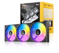 Antec Connect 120 ARGB 3-Pack 120mm PWM Fans with Daisy Chain Design and Vibration-Absorbing Pads