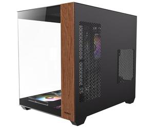 Antec Cx800 Midi Tower Nero, Legno (antec Cx800 Wood Mid Tower Gaming Case, 1 X Usb TypE-C / 1 X Usb 3.0, Tempered Glass Front And Side Window Panel,