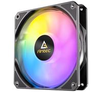 Antec P12R ARGB Reverse PWM 120mm Fan - 4-Pin Black High-Airflow Cooling 9-Blade Design with Anti-Vibration Pads
