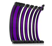 Antec Power Supply Sleeved Cable Kit Negro Adaptador de Cable Black Purple 300mm