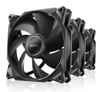 Antec Storm PWM - 3 ventiladores de caja de 12 cm, rodamiento dinámico fluido, 600-2000 RPM, estructura de ventilador en espiral, cadena PWM Daisy