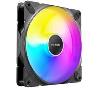 Antec Tranquil 140 ARGB 140 x 25 mm ventilador ARGB PWM 1500 rpm, 89,72 CFM, 1,82 mmH₂O, PWM de 4 pines y conector LED de 3 pines, ventilador de 120 mm, serie Tranquil ARGB