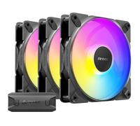 Antec Tranquil ARGB - Ventiladores de caja de 120 mm x 25 mm, paquete de 3 ventiladores ARGB PWM, 2000 RPM, 64.02 CFM, 2.45 mmHO, PWM de 4 pines y conector LED de 3 pines