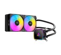 Antec Ultra 240 ARGB - Enfriador líquido para CPU, ventiladores PWM de 2 x 120 mm, bomba de alto rendimiento, Intel LGA 1200/1851/20XX y AMD AM4/AM5