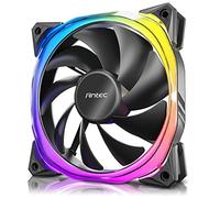 Antec Ventiladores RGB, ventiladores de PC, ventiladores RGB direccionables de 5 V-3 pines, ventilador de 120 mm, sincronización de placa base con 5 V-3 pin, ventilador único negro serie Fusion