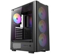 Antec VX310 ARGB Mid-Tower Gaming Case, 1 x USB 3.0/2 x USB 2.0, Tempered Glass Side Window Panel, High-Airflow Mesh Front, 3 x Pre-Installed ARGB LED Fans Included, ATX, Micro-ATX,ITX Compatible