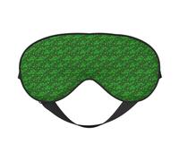 Antecedentes del Día de San Patricio con purpurina suave máscara de ojos beneficiosa bloqueo luz siesta noche uso viaje camping meditación yoga