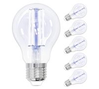 ANTELA Bombilla E27 LED A60 6500K Luz Blanca Fría Lamparas 806LM Vintage Bombilla Decorativa, 7W Lampada a Incandescenza,No Regulable, Paquete de 6.
