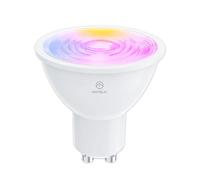 ANTELA Bombilla GU10 Inteligente Wifi Compatible con Alexa y Google Home, Luz Fría/Cálida 2700K-6500K, Bombilla RGB 16 Millones de Colores, 4,5W, 326LM, CRI 80, 15000hrs,1PC