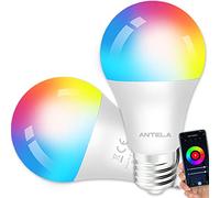 ANTELA Bombilla Inteligente LED E27 Wifi Compatible Con Google Home/Alexa