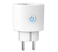 ANTELA Enchufe Inteligente WiFi 16A 3680W Con Monitor de Consumo, Horarios y Temporizadores, No Necesita HUB, Protección Contra Sobrecarga, Compatible con Alexa y Google Home, Wifi 2,4 Ghz, 1pc