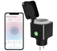 ANTELA Enchufe Inteligente WiFi Exterior IP54 con Monitor de Energía 16A