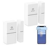 ANTELA Sensor para Puertas y Ventanas WiFi Compatible con Alexa Google Home Alarma de Puerta Ventana, 2 pcs