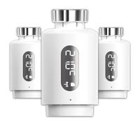 ANTELA Termostato Inteligente para radiador con aplicación Pantalla Digital para controlar la Temperatura de calefacción, Compatible con Alexa, Google Home, horarios,3 Unidades