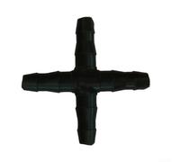 Antelco - 50 conectores de 4 mm para riego por goteo de jardín y gestión de tanques de agua (cruz de 4 mm)