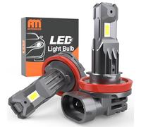 ANTEMOON Bombillas H11 H8 H9 LED, 100W 20000LM 6500K Blanca Fría 12V Luces LED Coche para Faro Delantero, 1:1 Mini Diseño Lámpara Reemplazo para Halógenos y Kit Xenón, Plug and Play, 2 Bombillas