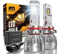 ANTEMOON Bombillas HB3 9005 LED, 110W 30000LM 800% Brillante 6500K Blanco Canbus Luces LED HB3 Faros Delanteros de Coche 12V 24V Lámpara Reemplazo para Halógenos y Xenón, 2 Bombillas